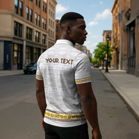 Personalized Kingdom of Kakongo Zipper Polo Shirt Royal Stylized