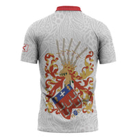 Kingdom of Kongo Zipper Polo Shirt Kongo dya Ntotila