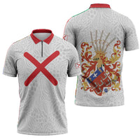 Kingdom of Kongo Zipper Polo Shirt Kongo dya Ntotila
