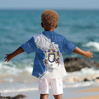 Kingdom of Loango Kid Hawaiian Shirt African Pattern Flag Stylized