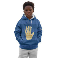 Kingdom of Loango Kid Hoodie African Pattern Flag Stylized
