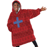 Kingdom of Ndongo Kid Wearable Blanket Hoodie Utuminu ua Ngola
