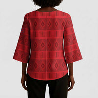 Kingdom of Ndongo Kimono Sleeve Blouse Utuminu ua Ngola