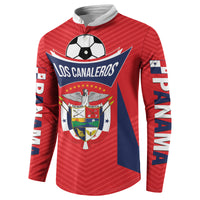 Personalized Panama 2024 Football Button Sweatshirt Go Los Canaleros - Wonder Print Shop