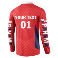 Personalized Panama 2024 Football Button Sweatshirt Go Los Canaleros - Wonder Print Shop