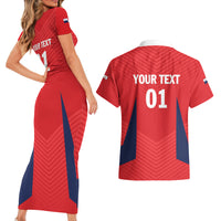 Personalized Panama 2024 Football Couples Matching Short Sleeve Bodycon Dress and Hawaiian Shirt Go Los Canaleros - Wonder Print Shop