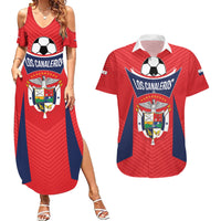 Personalized Panama 2024 Football Couples Matching Summer Maxi Dress and Hawaiian Shirt Go Los Canaleros - Wonder Print Shop