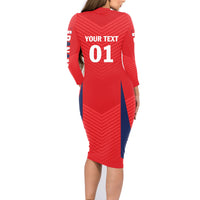 Personalized Panama 2024 Football Family Matching Long Sleeve Bodycon Dress and Hawaiian Shirt Go Los Canaleros - Wonder Print Shop