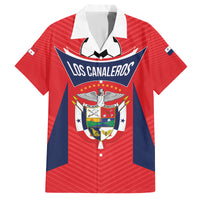 Personalized Panama 2024 Football Family Matching Off The Shoulder Long Sleeve Dress and Hawaiian Shirt Go Los Canaleros - Wonder Print Shop