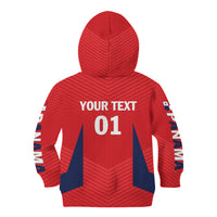 Personalized Panama 2024 Football Kid Hoodie Go Los Canaleros - Wonder Print Shop