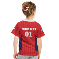 Personalized Panama 2024 Football Kid T Shirt Go Los Canaleros - Wonder Print Shop
