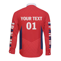 Personalized Panama 2024 Football Long Sleeve Button Shirt Go Los Canaleros - Wonder Print Shop