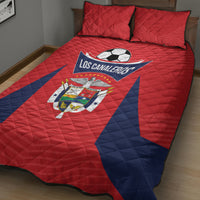 Panama 2024 Football Quilt Bed Set Go Los Canaleros - Wonder Print Shop