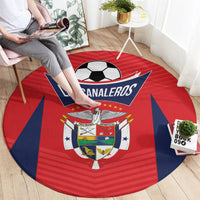 Panama 2024 Football Round Carpet Go Los Canaleros
