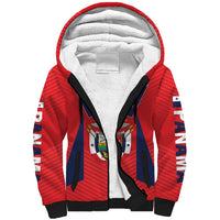 Personalized Panama 2024 Football Sherpa Hoodie Go Los Canaleros - Wonder Print Shop