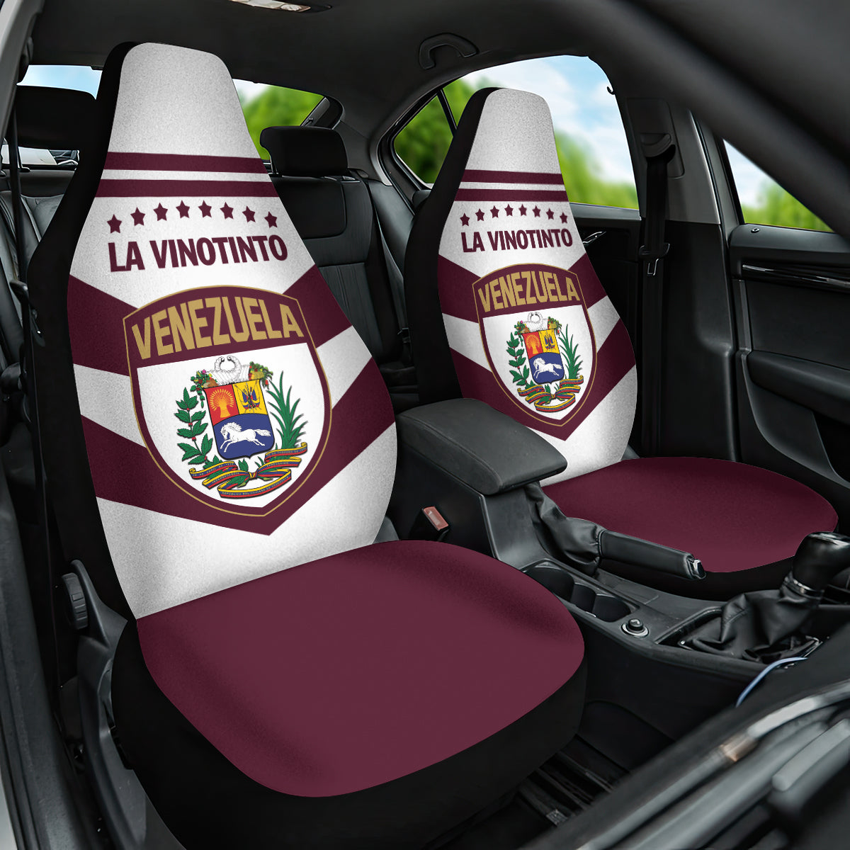 Venezuela 2024 Football Car Seat Cover Mano tengo fe La Vinotinto