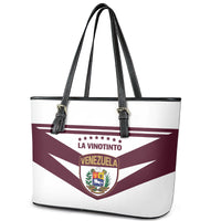 Venezuela 2024 Football Leather Tote Bag Mano tengo fe La Vinotinto - Wonder Print Shop