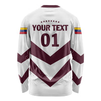 Personalized Venezuela 2024 Football Long Sleeve Shirt Mano tengo fe La Vinotinto - Wonder Print Shop