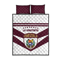 Venezuela 2024 Football Quilt Bed Set Mano tengo fe La Vinotinto - Wonder Print Shop