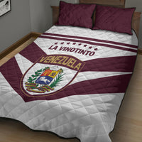 Venezuela 2024 Football Quilt Bed Set Mano tengo fe La Vinotinto - Wonder Print Shop