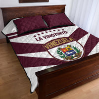 Venezuela 2024 Football Quilt Bed Set Mano tengo fe La Vinotinto - Wonder Print Shop