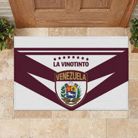 Venezuela 2024 Football Rubber Doormat Mano tengo fe La Vinotinto - Wonder Print Shop