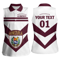 Personalized Venezuela 2024 Football Women Sleeveless Polo Shirt Mano tengo fe La Vinotinto - Wonder Print Shop