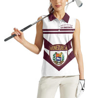 Personalized Venezuela 2024 Football Women Sleeveless Polo Shirt Mano tengo fe La Vinotinto - Wonder Print Shop