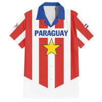 Personalized Paraguay 2024 Football Family Matching Off Shoulder Maxi Dress and Hawaiian Shirt Come On La Albirroja - Wonder Print Shop