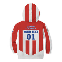 Personalized Paraguay 2024 Football Kid Hoodie Come On La Albirroja - Wonder Print Shop