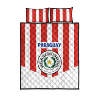 Paraguay 2024 Football Quilt Bed Set Come On La Albirroja - Wonder Print Shop