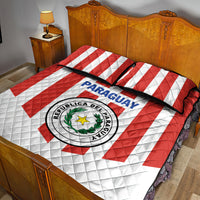 Paraguay 2024 Football Quilt Bed Set Come On La Albirroja - Wonder Print Shop