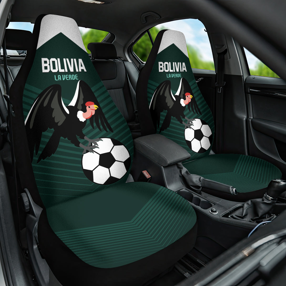Bolivia 2024 Football Car Seat Cover La Verd Go Champion