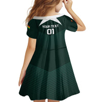 Personalized Bolivia 2024 Football Family Matching Off Shoulder Short Dress and Hawaiian Shirt La Verd Go Champion - Wonder Print Shop