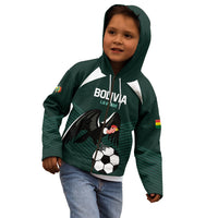 Personalized Bolivia 2024 Football Kid Hoodie La Verd Go Champion - Wonder Print Shop
