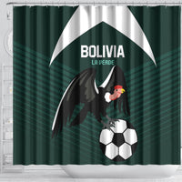 Bolivia 2024 Football Shower Curtain La Verd Go Champion