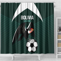 Bolivia 2024 Football Shower Curtain La Verd Go Champion