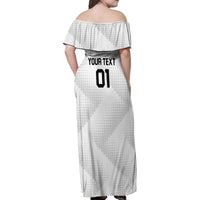 Personalized Canada 2024 Soccer Family Matching Off Shoulder Maxi Dress and Hawaiian Shirt Canadian Player Maple Leaf - Wonder Print Shop