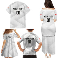 Personalized Canada 2024 Soccer Family Matching Puletasi and Hawaiian Shirt Canadian Player Maple Leaf - Wonder Print Shop