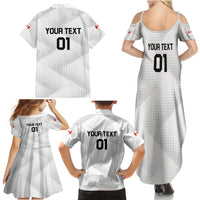 Personalized Canada 2024 Soccer Family Matching Summer Maxi Dress and Hawaiian Shirt Canadian Player Maple Leaf - Wonder Print Shop