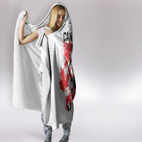 Canada 2024 Soccer Hooded Blanket Canadian Player Maple Leaf