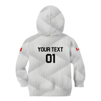 Personalized Canada 2024 Soccer Kid Hoodie Canadian Player Maple Leaf - Wonder Print Shop