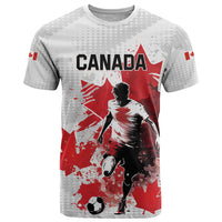 Personalized Canada 2024 Soccer T Shirt Canadian Player Maple Leaf - Wonder Print Shop