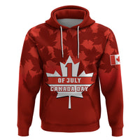 Custom 1 July Canada Independence Day Hoodie Canadian Maple Leaf Happy 156th Anniversary - Wonder Print Shop