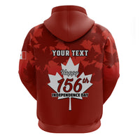 Custom 1 July Canada Independence Day Hoodie Canadian Maple Leaf Happy 156th Anniversary - Wonder Print Shop