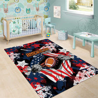 American Football Grunge Area Rug Special Version - Wonder Print Shop