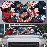 American Football Grunge Auto Sun Shade Special Version - Wonder Print Shop