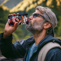 Custom American Football Grunge 4 in 1 Can Cooler Tumbler Special Version - Wonder Print Shop