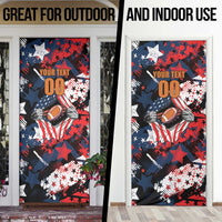 Custom American Football Grunge Door Cover Special Version - Wonder Print Shop