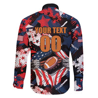 Custom American Football Grunge Family Matching Mermaid Dress and Hawaiian Shirt Special Version - Wonder Print Shop